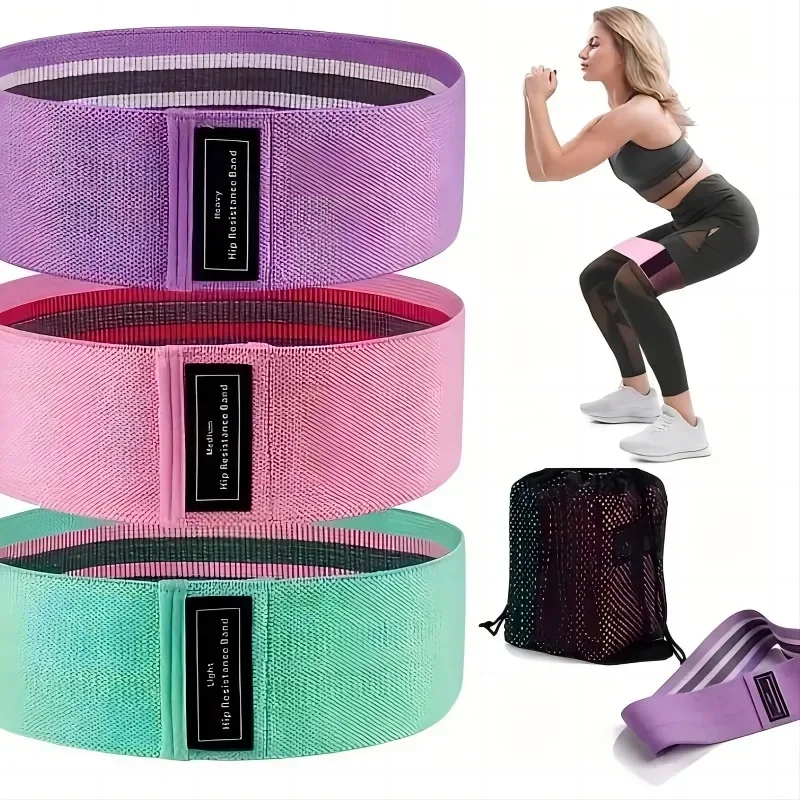 Sports Equipment Club - Fabric Resistance Hip Booty Bands Glute