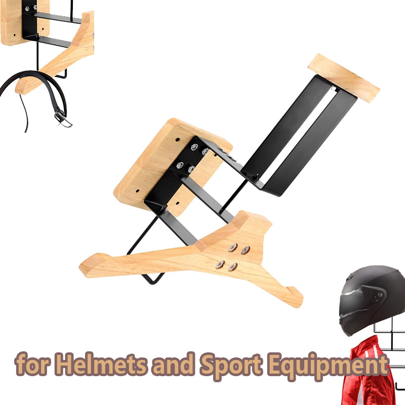 Wood Motorcycle Helmet Holder  - Sports Equipment Storage บทวิจารณ์และราคา