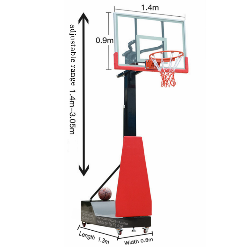Height Adjustable Portable Mov - Sports Equipment In School บทวิจารณ์และราคา
