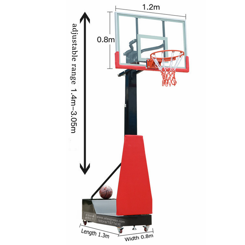 Height Adjustable Portable Mov - Sports Equipment In School บทวิจารณ์และราคา