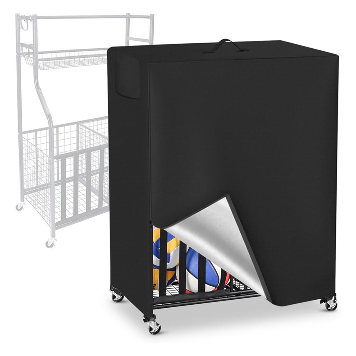 Basketball Rack Cover Garage S - Sports Equipment Storage บทวิจารณ์และราคา