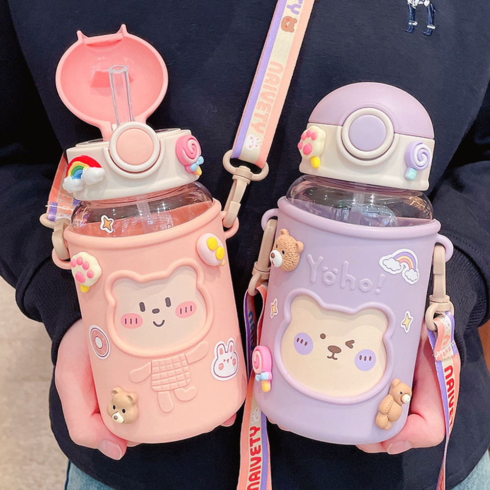 Kawaii Water Bottle Cute Bear  - Sports Equipment 7 Year Old บทวิจารณ์และราคา