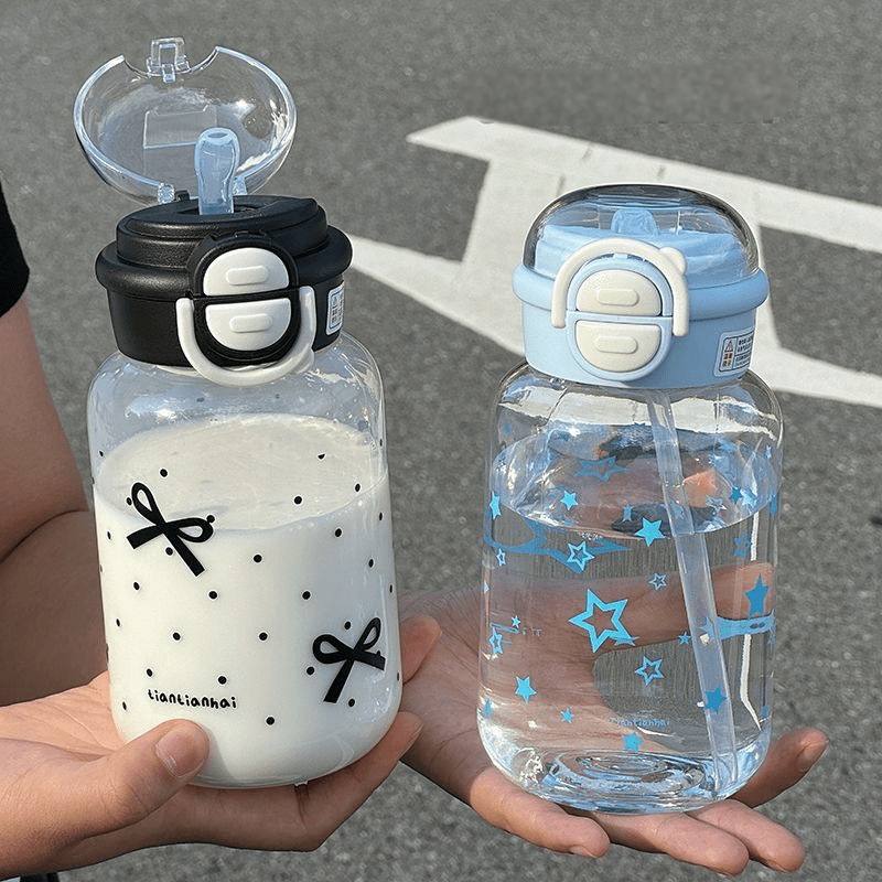 Cute Water Bottle with Straw P - Sports Equipment 7 Year Old บทวิจารณ์และราคา