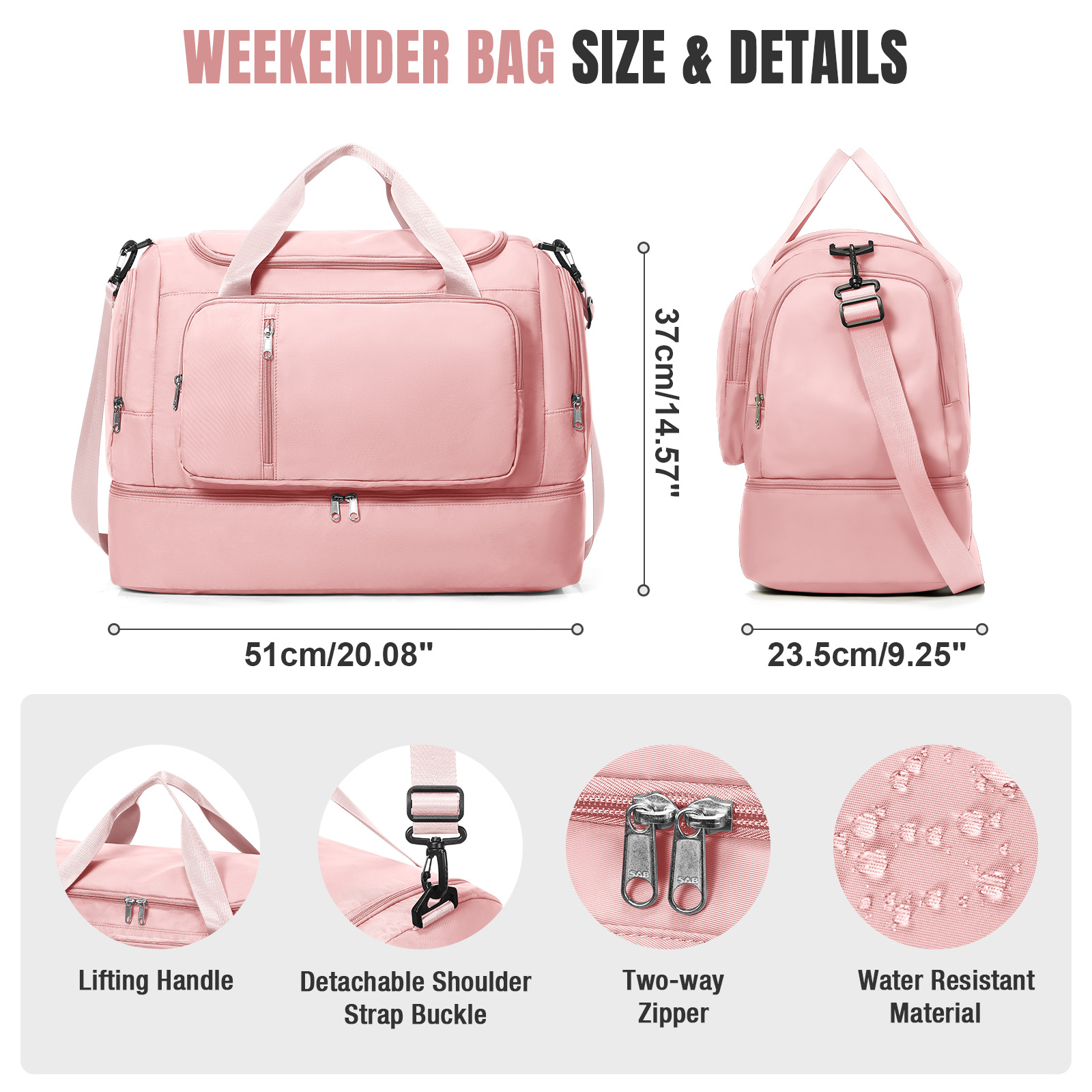 Travel Bag for  Women - Waterp - Sports Equipment Storage บทวิจารณ์และราคา