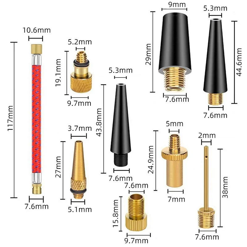 21/30Pcs Bicycle Tire Inflator - Basketball Pump Needle บทวิจารณ์และราคา
