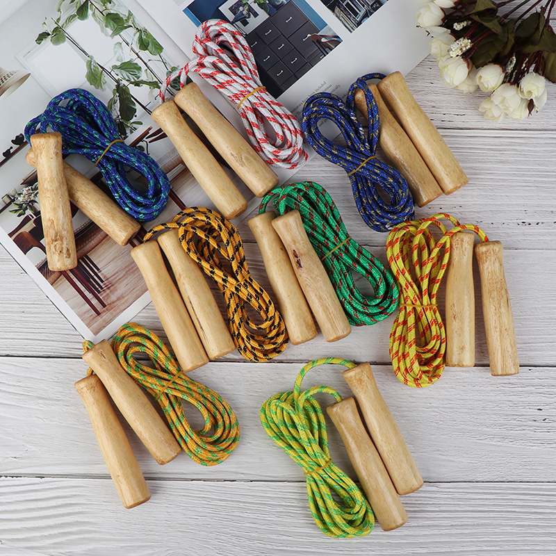 Wooden Handle Skipping Rope Co - Sports Equipment In School บทวิจารณ์และราคา