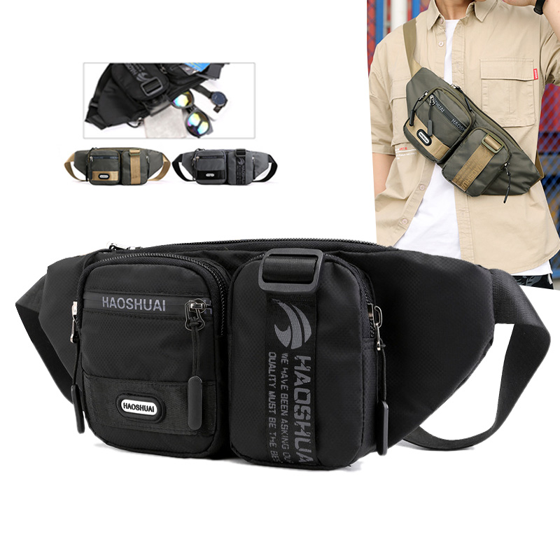 Men Fanny Waist Pack Cross bod - Sports Equipment Storage บทวิจารณ์และราคา