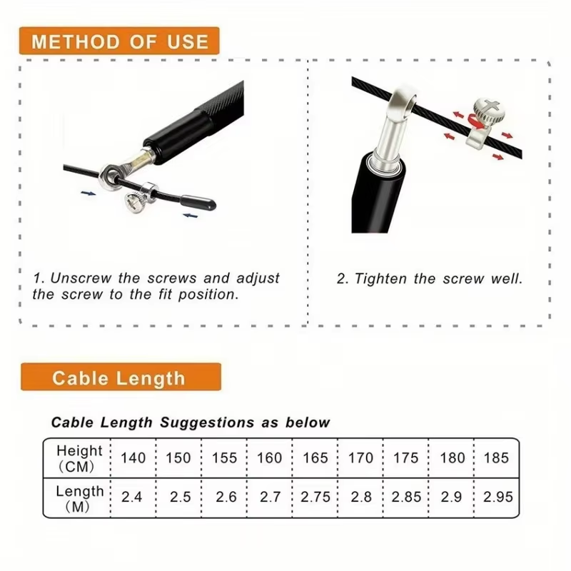 Steel Wire Skipping Rope Fitne - Sports Equipment In School บทวิจารณ์และราคา