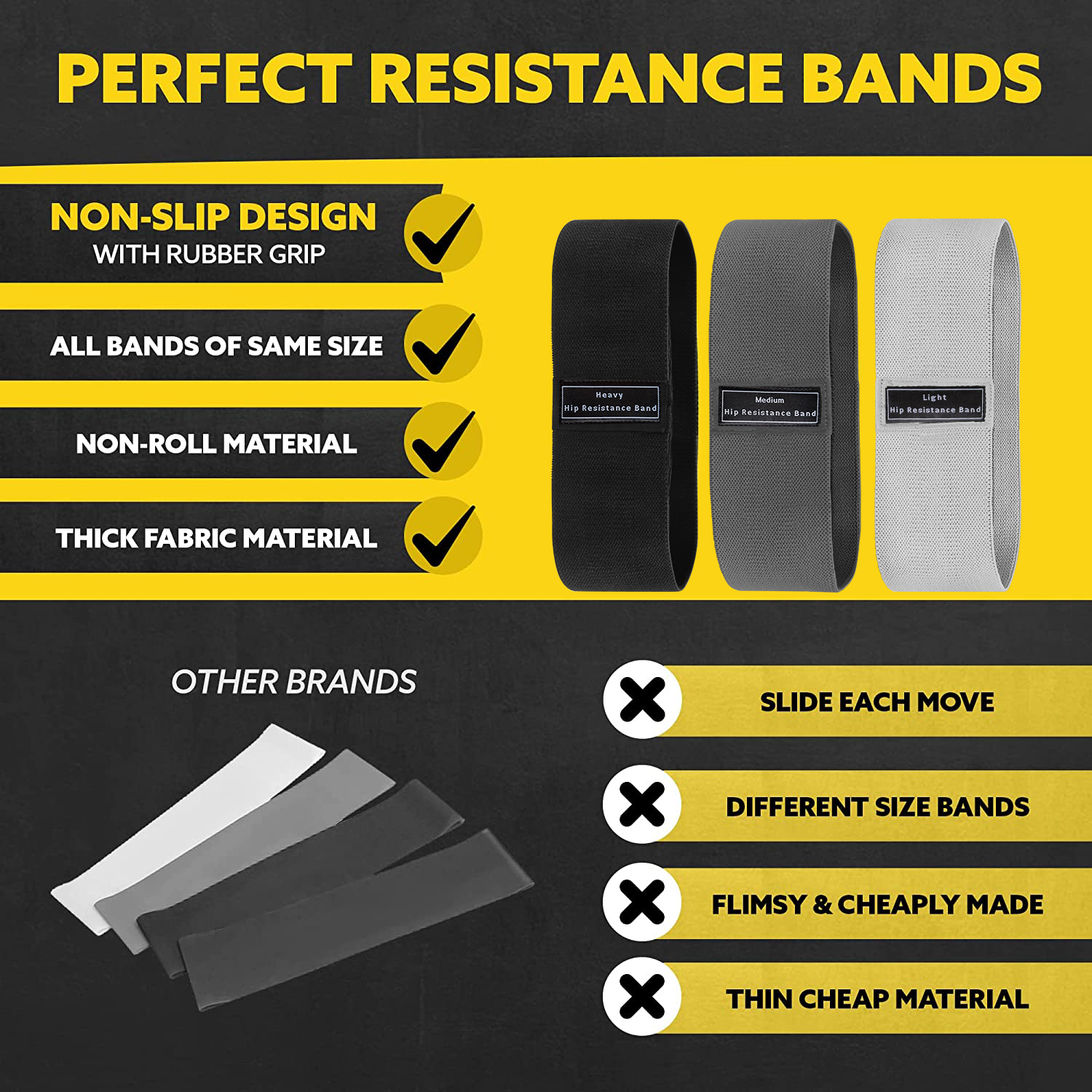 Fabric Resistance Hip Booty Ba - Sports Equipment Club บทวิจารณ์และราคา