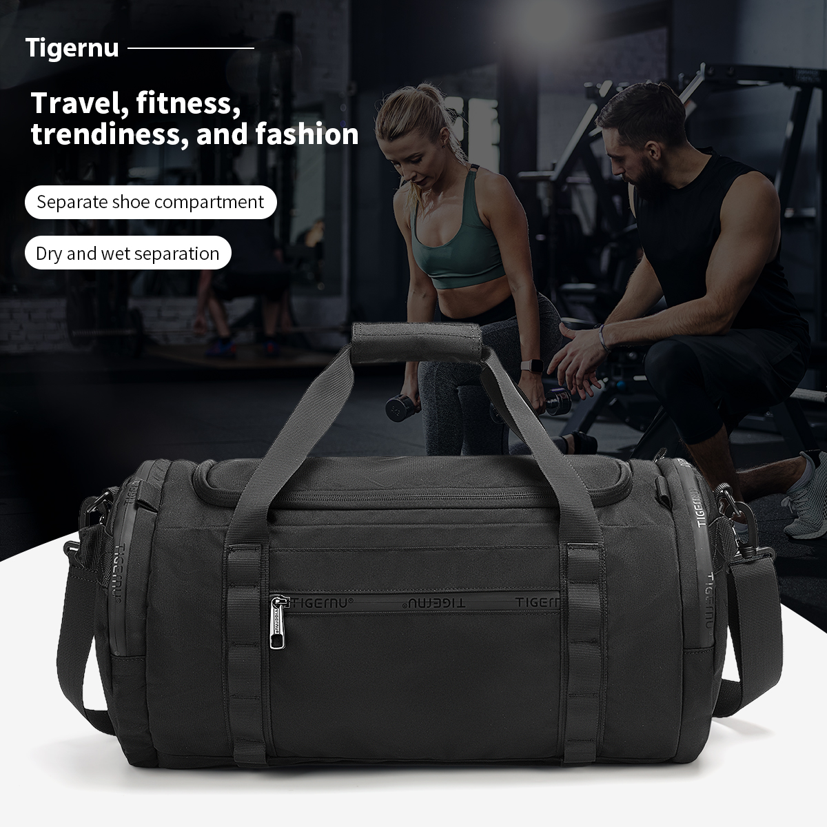 Tigernu Sports Bags Men Gym Ba - Sports Equipment Storage บทวิจารณ์และราคา
