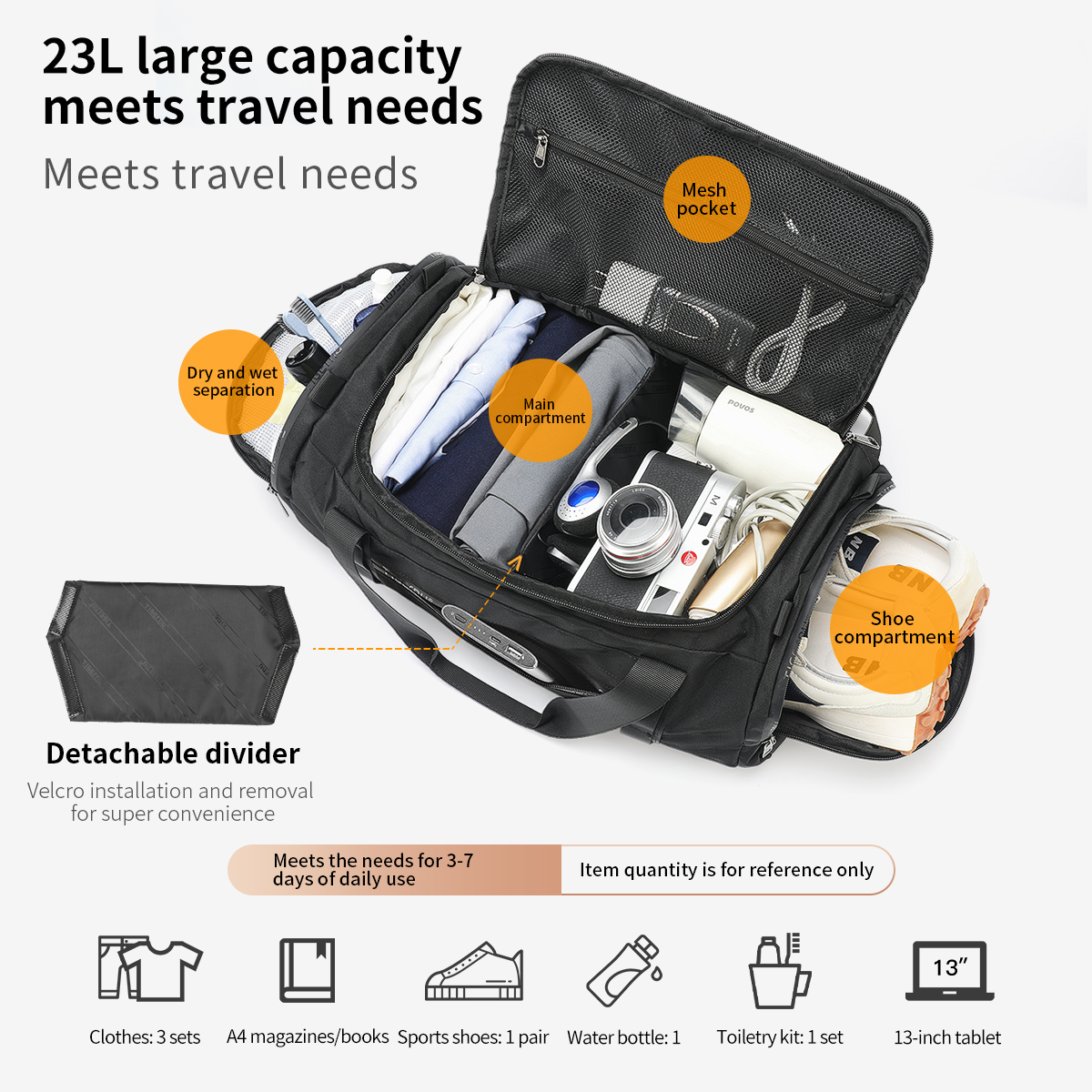 Tigernu Sports Bags Men Gym Ba - Sports Equipment Storage บทวิจารณ์และราคา