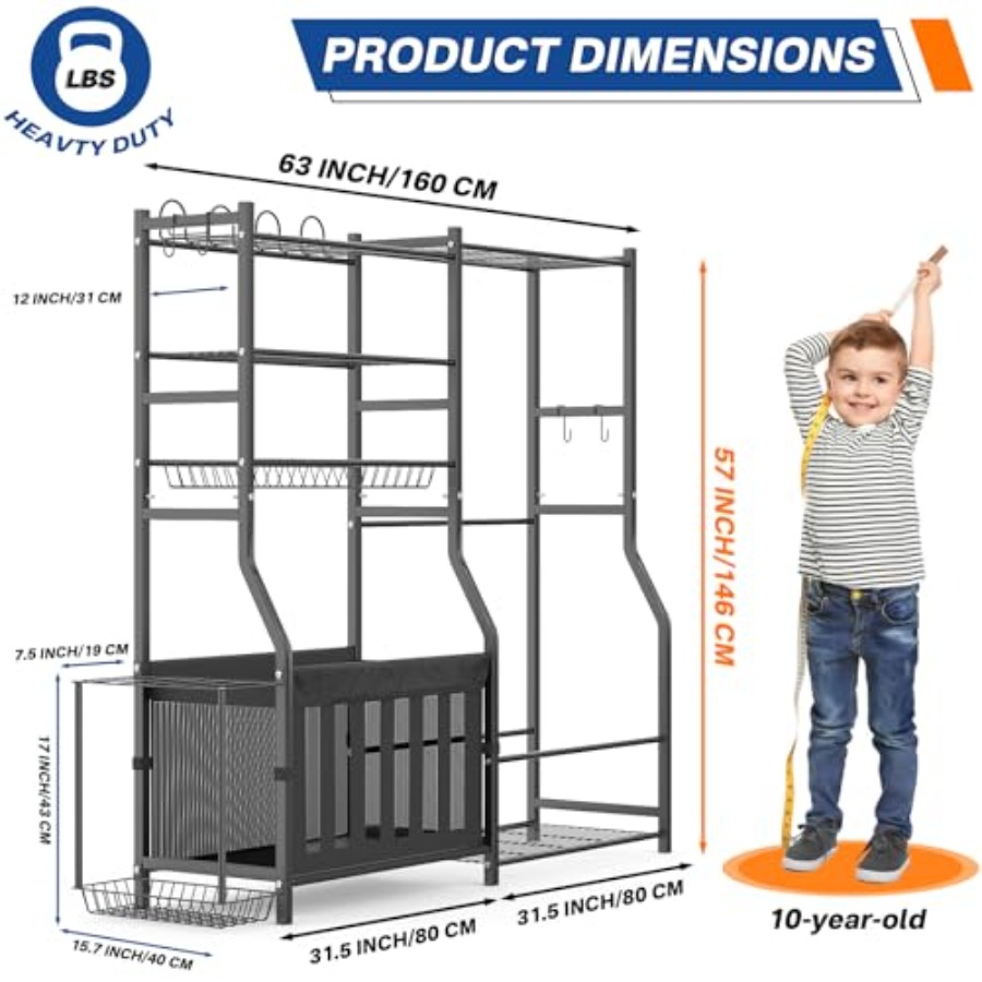 Heavy Duty Garage Sports Equip - Sports Equipment Storage บทวิจารณ์และราคา
